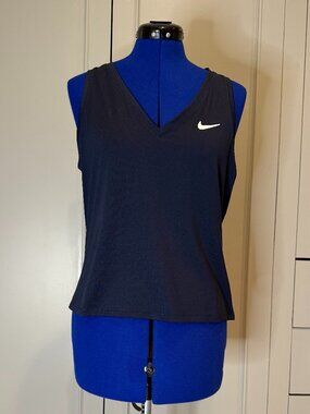 Nike Dri-Fit Slim Fit Navy Tennis tank top, Size M, NWT